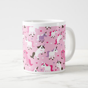 Tasse Géante l'illustration de licorne badine l'arrière - plan