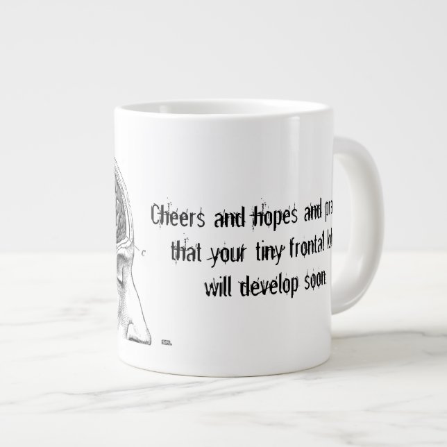 Tasse Géante Lobe frontale Haiku Mug (Devant droit)