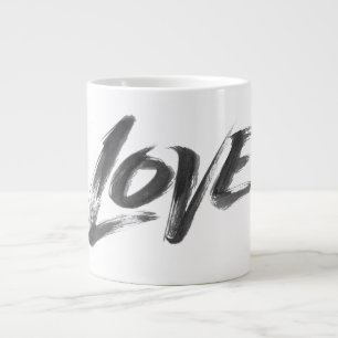 Tasse Géante LOVE Zen Brush Calligraphy Type de script