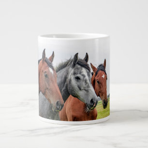 Tasse Géante Magnifique photo d'étalon de chevaux