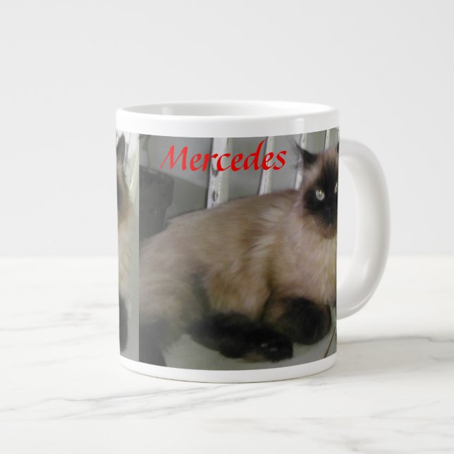 Tasse Géante Mercedes Cat Coffee Mug (Devant droit)