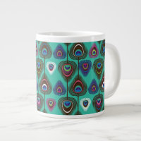 mignon motif en plumes de paon