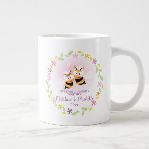 Tasse Géante Mignonne M. Et Mme Honey Bee Première Garde De Noë