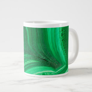 Tasse Géante Minéral de Malachite vert brillant