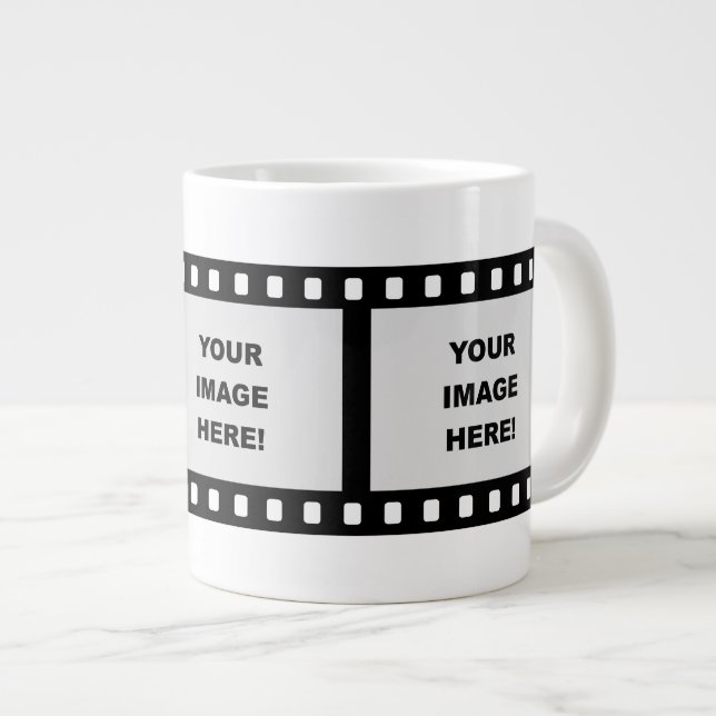 Tasse Géante Modèle de bande de film (Devant droit)