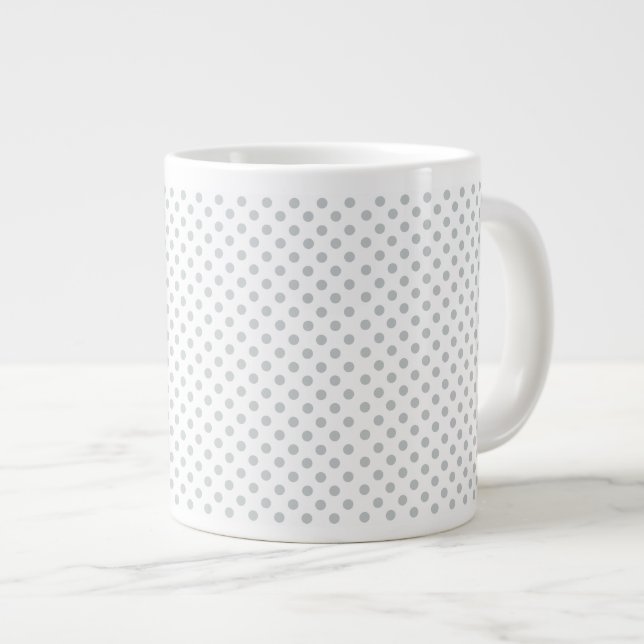 Tasse Géante Modifier Pois gris N'importe quelle couleur Clique (Devant droit)