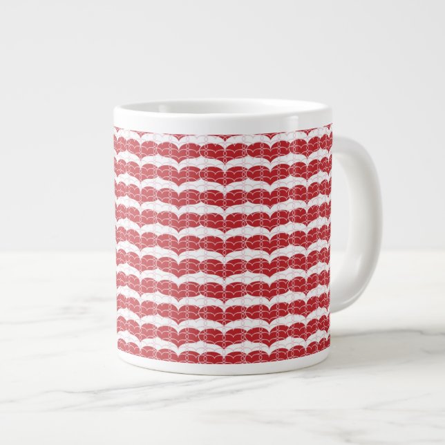 Tasse Géante Motif 2 de coeur (Devant droit)