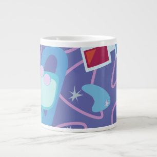 Tasse Géante Motif Boomerang Années 50 Lunettes 3D