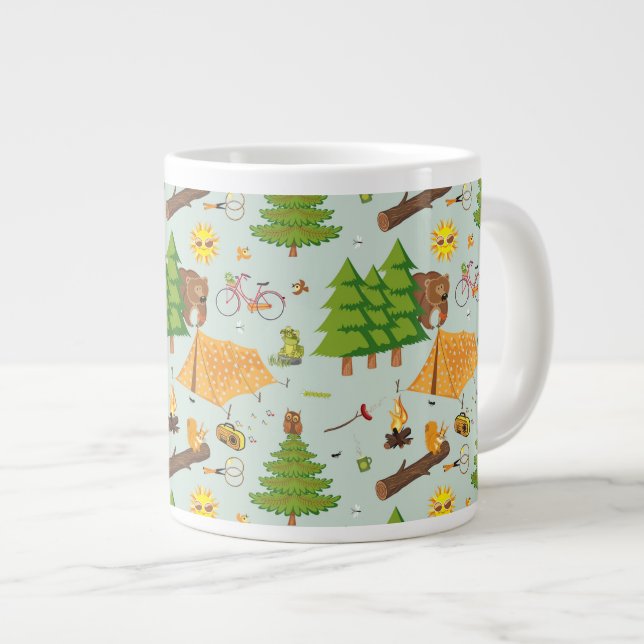 Tasse Géante Motif de camping (Devant droit)