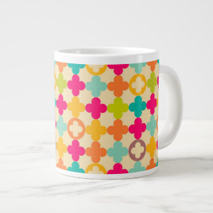 Tasse Géante motif de rosette médiéval Vintage