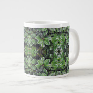 Tasse Géante Motif feuille de caoutchouc