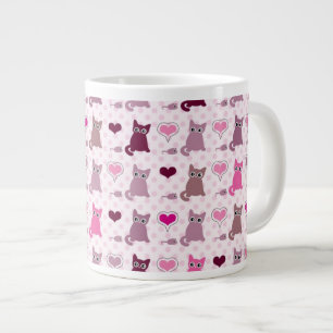 Tasse Géante Motif mignon de filles de chaton