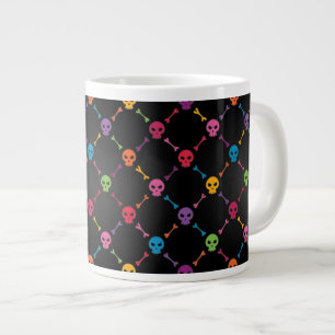 Tasse Géante motif multicolore avec crânes