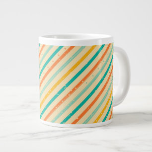 Tasse Géante motif rétro à rayures