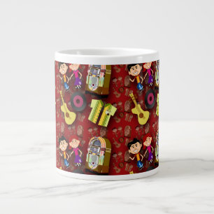Tasse Géante Motif Sock Hop Rouge