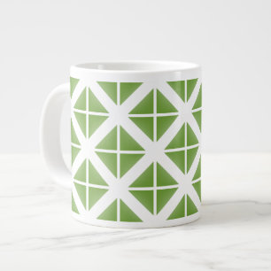 Tasse Géante Motif triangle vert tendance