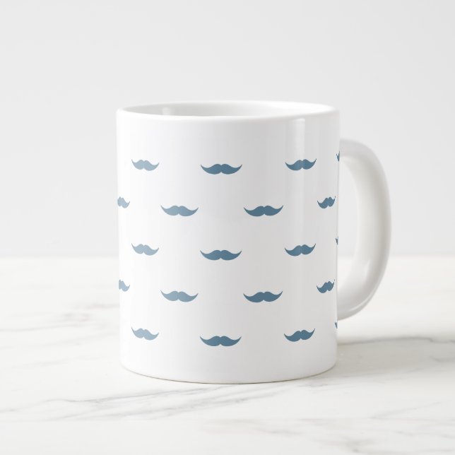 Tasse Géante Moustaches bleues (Devant droit)