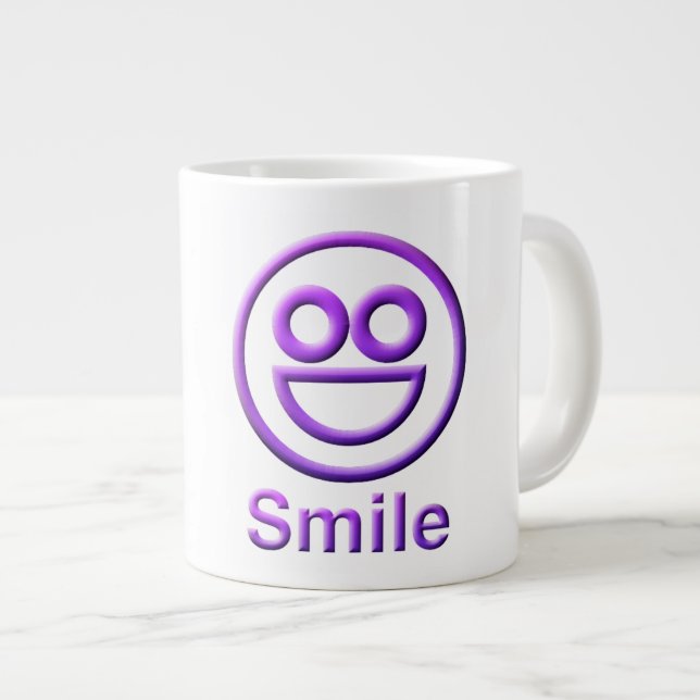 Tasse Géante Mug cadeau Smile Jumbo (Devant droit)