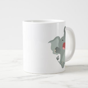 Tasse Géante Mug géant Éléphant de dessin animé mignon endormi