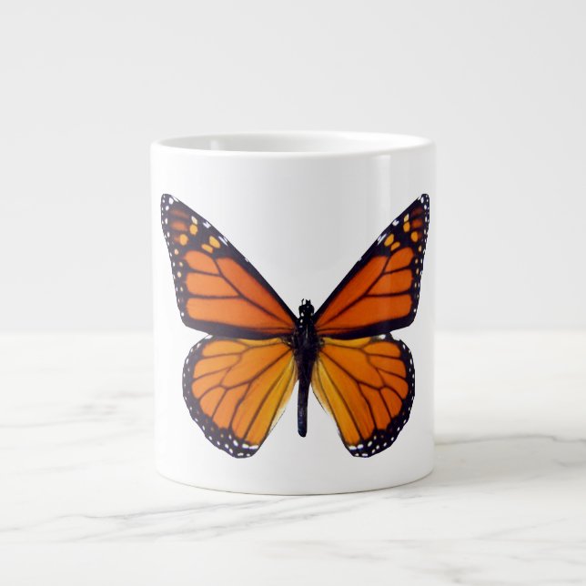 Tasse Géante Mug Jumbo à papillon orange (Devant)