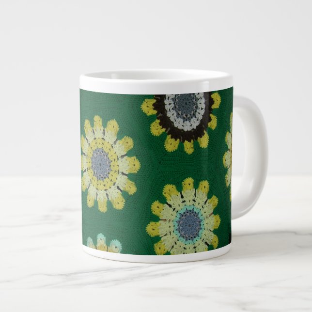 Tasse Géante Mug - Les marguerites afghanes (Devant droit)