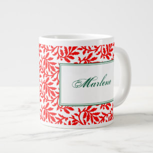 Tasse Géante Mug personnalisé rouge ivoire