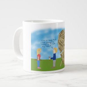 Tasse Géante Mug Valentine en bois
