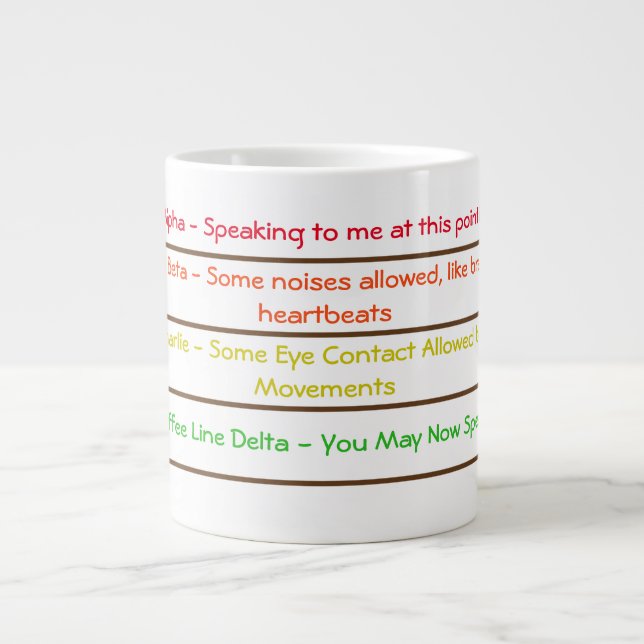 Tasse Géante Musique à café décon (Devant)