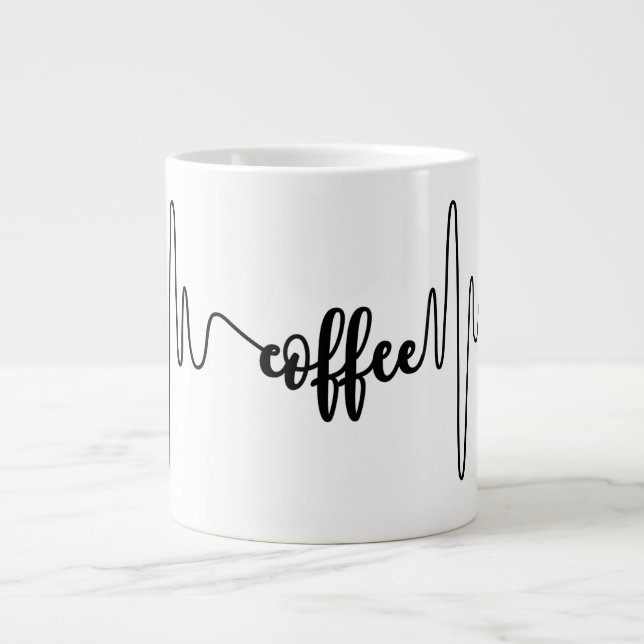 Tasse Géante Musique à coeur (Devant)