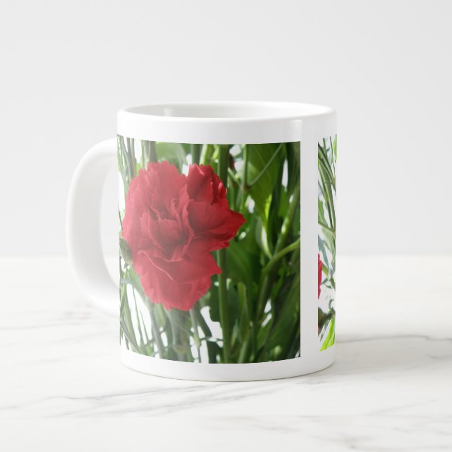 Tasse Géante Musique carnation rouge (Devant gauche)