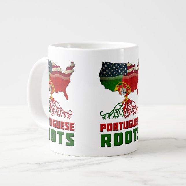 Tasse Géante Musique des racines américaines portugaises (Devant gauche)