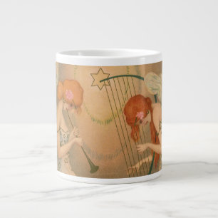 Tasse Géante Musique vintage Victorian Angels Musiciens Flute H