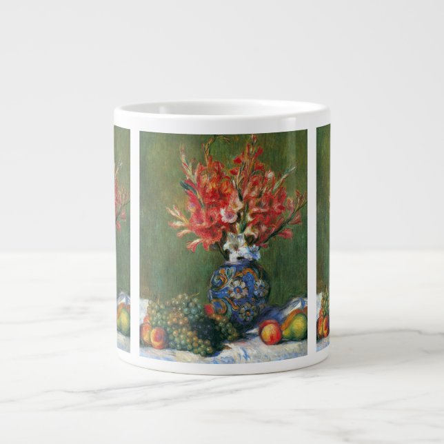 Tasse Géante Nature morte Fleurs et Fruits de Pierre Renoir (Devant)