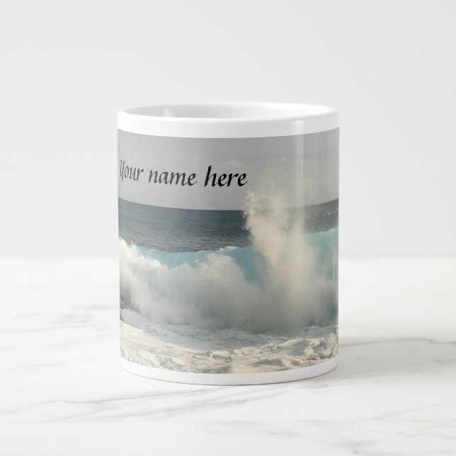 Tasse Géante Nom personnalisé Hawaii Jumbo Coffee Mug (Devant)