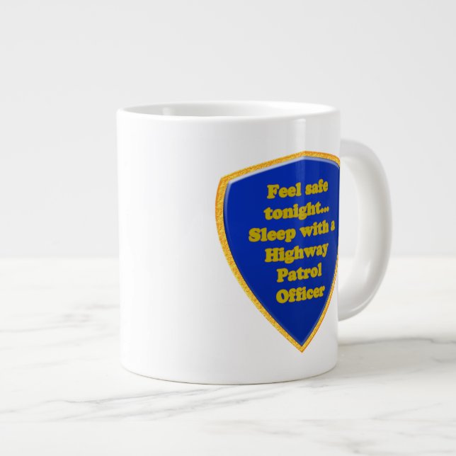 Tasse Géante Officier de patrouille routière (Devant droit)