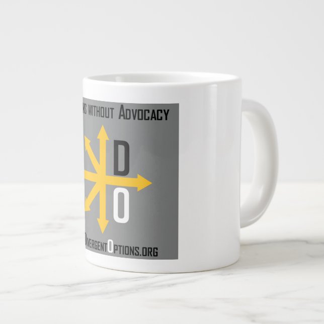 Tasse Géante Options divergentes Jumbo Mug (Devant droit)
