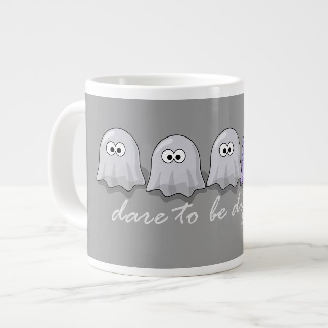 Tasse Géante Oser être des fantômes différents (Devant gauche)
