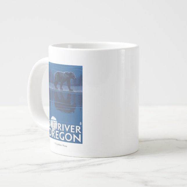Tasse Géante Ours au clair de lune - Sun River, Oregon (Devant gauche)