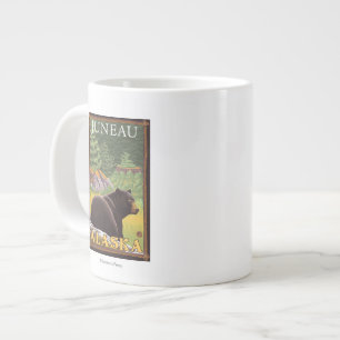 Tasse Géante Ours noir en forêt - Juneau, Alaska