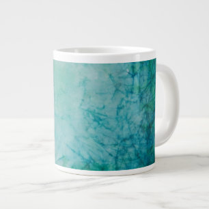 Tasse Géante Papier Avec Peinture Bleue, Verte Et Noire Abstrai