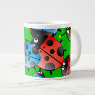 Tasse Géante Papier peint de coccinelle
