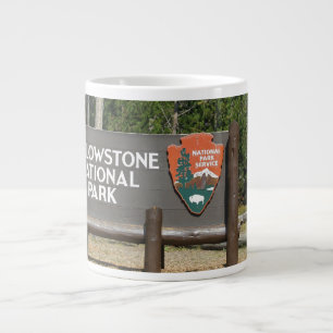 Tasse Géante Parc national de Yellowstone, panneau, Wyoming, Ét