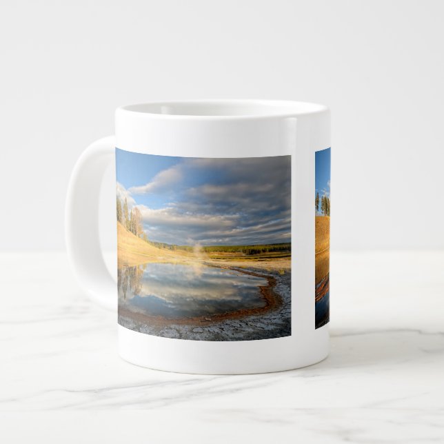 Tasse Géante Paysage de Yellowstone (Devant gauche)