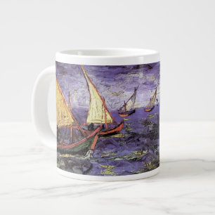 Tasse Géante Paysage marin à Saintes Maries par Vincent van Gog