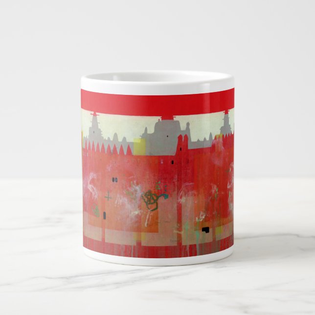 Tasse Géante Peinture rouge (Devant)