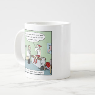 Tasse Géante Père Noël après la chirurgie gastrique de conto