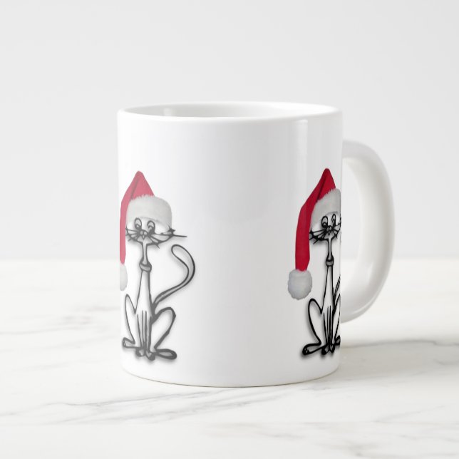 Tasse Géante Père Noël Kitty Cat (Devant droit)