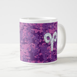 Tasse Géante Perle comme Aries Symbole Zodiaque Camouflage numé