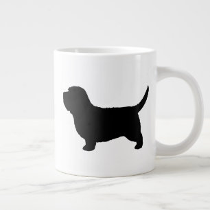 Tasse Géante Petit Basset Griffon Vendeen Silhouettes PBGV Chie