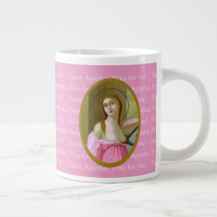 Tasse Géante Pink St. Agatha (M 003) 20 oz. Mug de café Jumbo